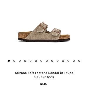 Arizona Soft Footbed Sandal in Taupe (Size 37)